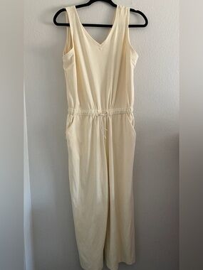 Old Navy Jumpsuit Active Breath On Wide Leg Outdoor Comfy Yellow MP Athleisure